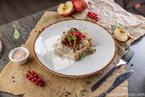 Image of Fried foie gras on toast