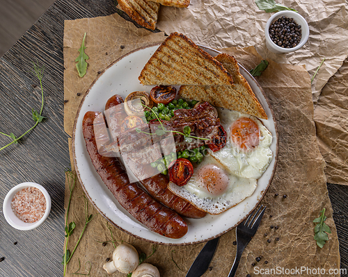 Image of Restaurant breakfast menu concept