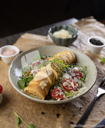 Image of Restaurant breakfast menu concept