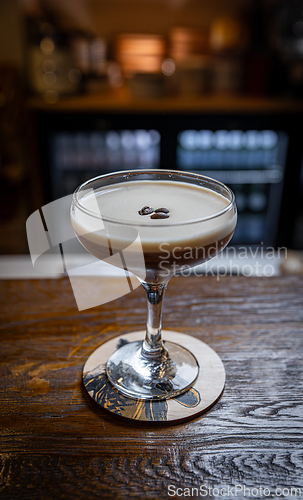 Image of Espresso martini with a creamy foam layer