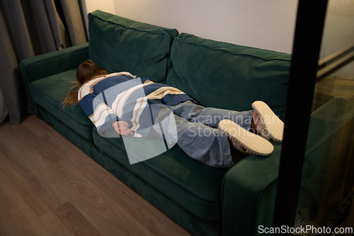 Image of Deep Fatigue After a Long Day at Home