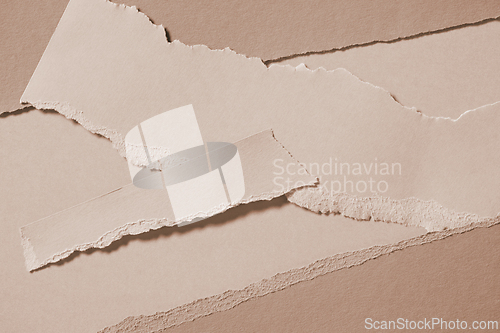 Image of beige color torn paper background