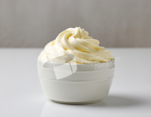 Image of bowl of whipped cream
