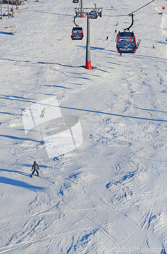 Image of Downhill skiing