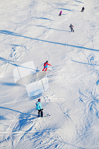 Image of Downhill skiingd