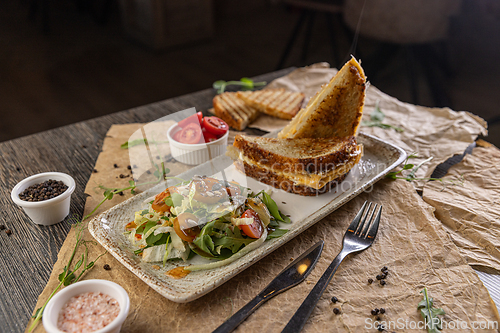 Image of Delicious grilled cheese sandwich