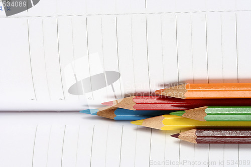 Image of Color pencil and agenda