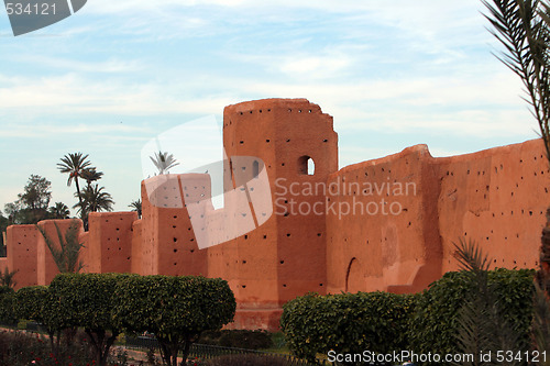 Image of Old city wall in Marrakech