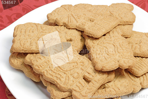 Image of Spiced christmas cookies on a plate