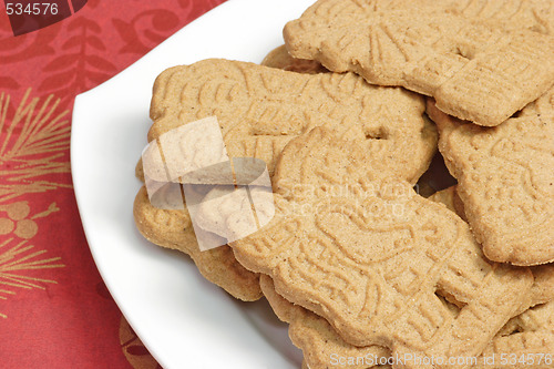 Image of Plate of spiced cookies