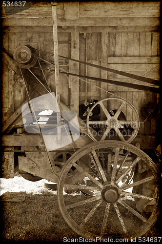 Image of old farm machinery