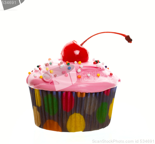 Image of Pink Cherry Cupcake