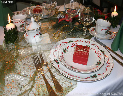Image of Christmas table