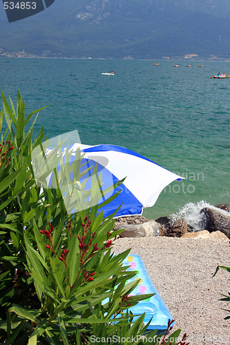 Image of umbrella on beach