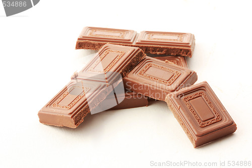 Image of milk chocolate blocks