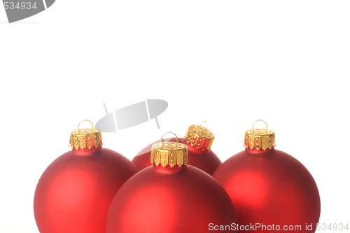 Image of red christmas balls