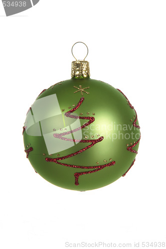 Image of green christmas ball