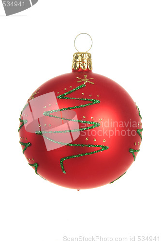 Image of red christmas ornament