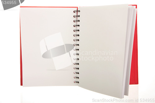 Image of open notebook