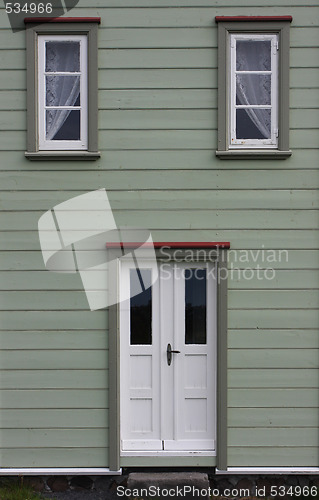 Image of wood housefront