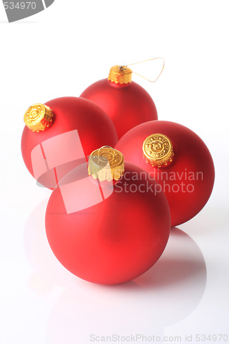 Image of four christmas balls