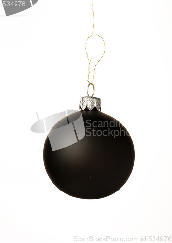 Image of black christmas ball