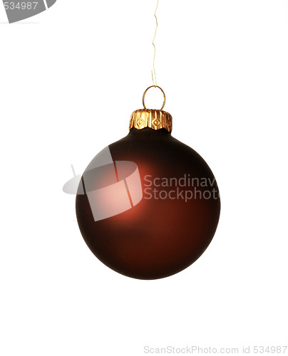 Image of brown christmas ball