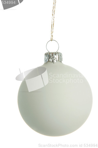 Image of white christmas ball