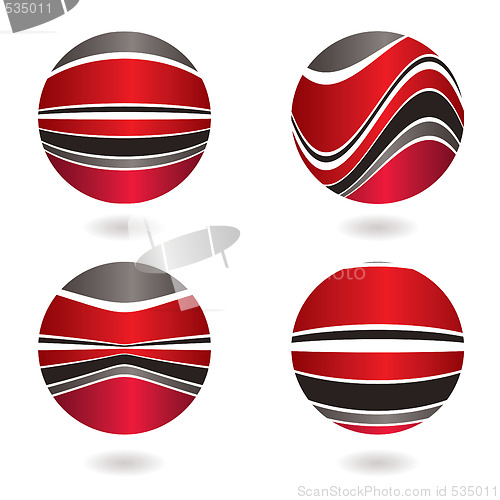 Image of marble swirl red
