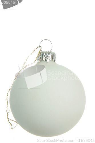 Image of white christmas bauble