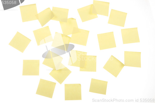Image of yellow post its