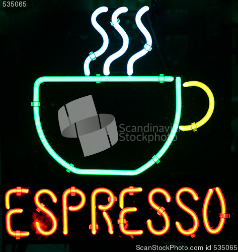 Image of neon espresso