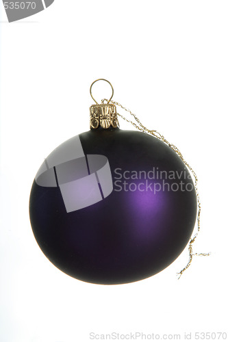 Image of purple christmas ball