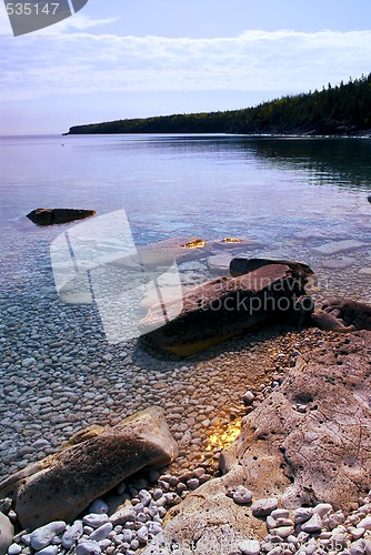 Image of Rocks at shore of Georgian Bay