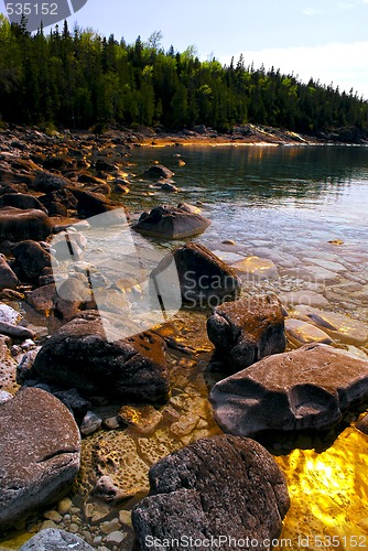 Image of Rocks at shore of Georgian Bay