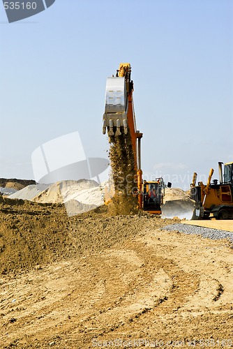 Image of Construction site machines