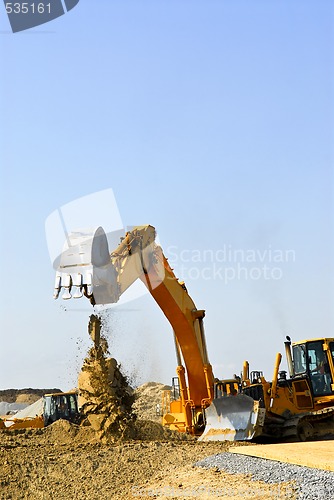 Image of Construction site machines