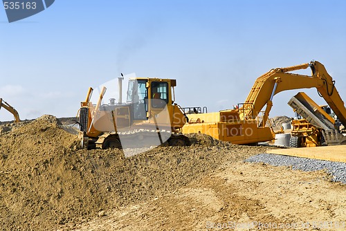 Image of Construction site machines