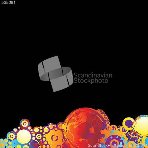 Image of rainbow circle background