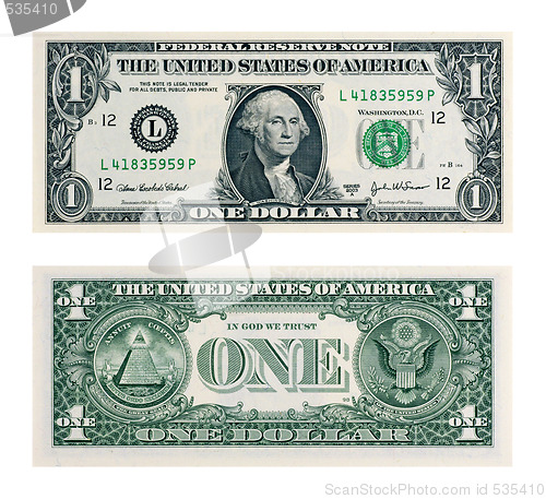 Image of One Dollar Bill