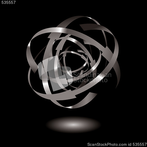 Image of metal arrow ball