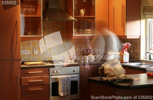 Image of there is a ghost in the kitchen