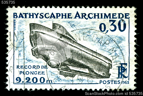 Image of vintage french stamp