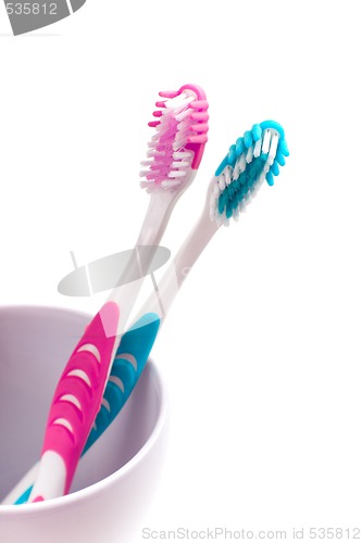 Image of two toothbrushes