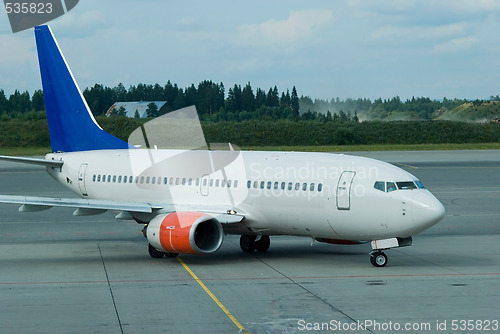 Image of Passenger airplane at airport