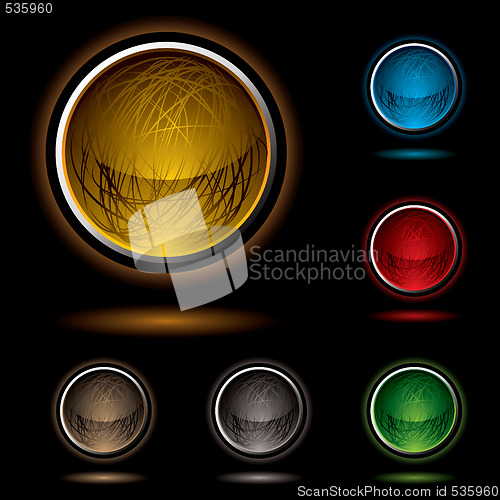 Image of scribble button bright