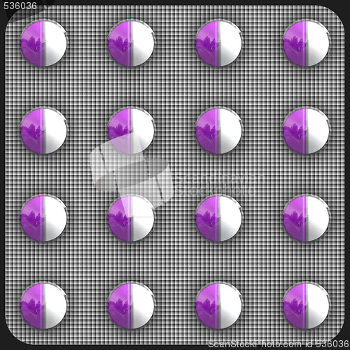 Image of purple pills