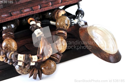 Image of Wooden jewelry box
