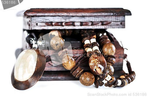 Image of Wooden jewelry box