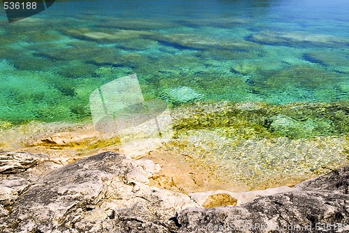 Image of Rocks at shore of Georgian Bay